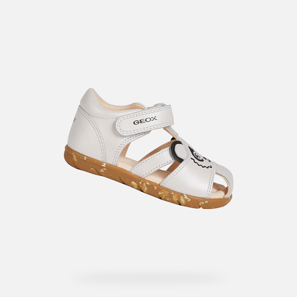 Sandalias Geox Bebe Branco - Alul Girl - AFMCT4028